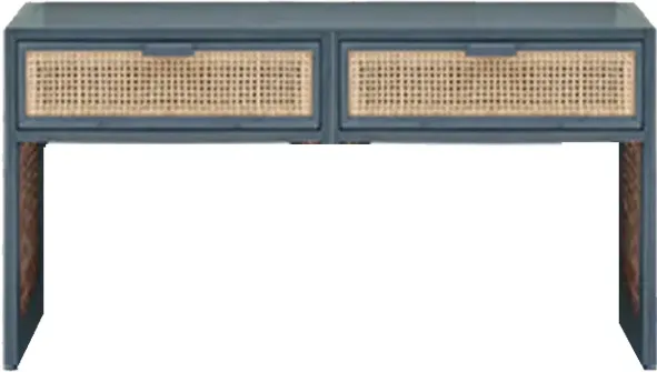 Color Cane Dresser With 2 Drawers 3
