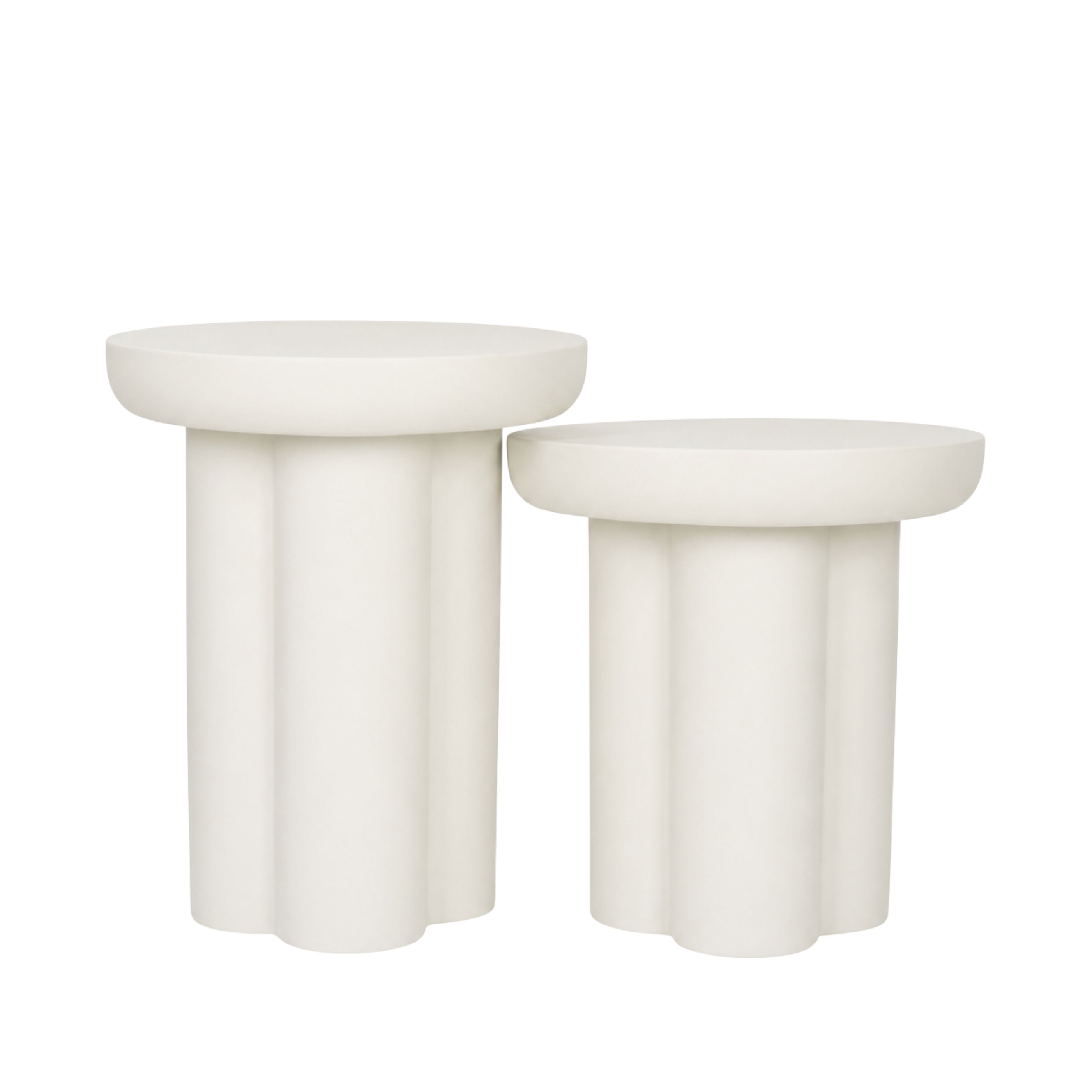 Mono Fiberglass Side Table Set