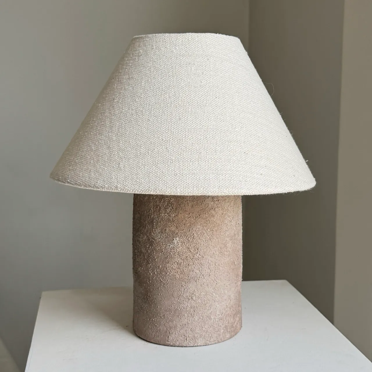 Tuscan Table Lamp – Antiqued colored 1