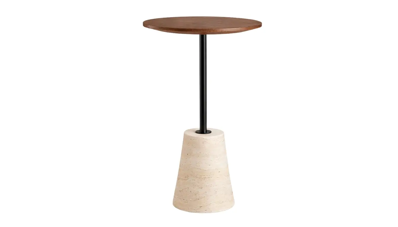 طاولة جانبية بيانكا رخام