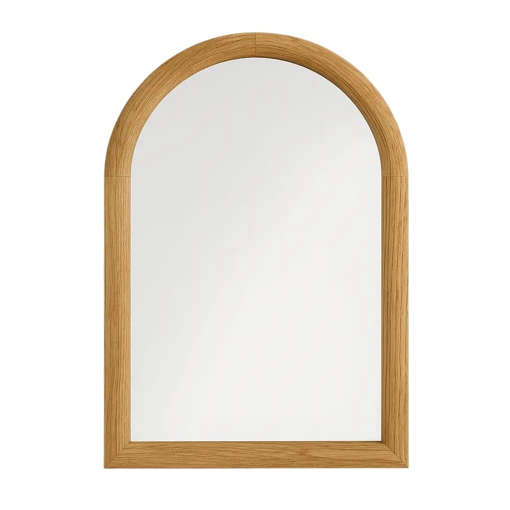 Abby Small Wooden Arch Wall Mirror 7