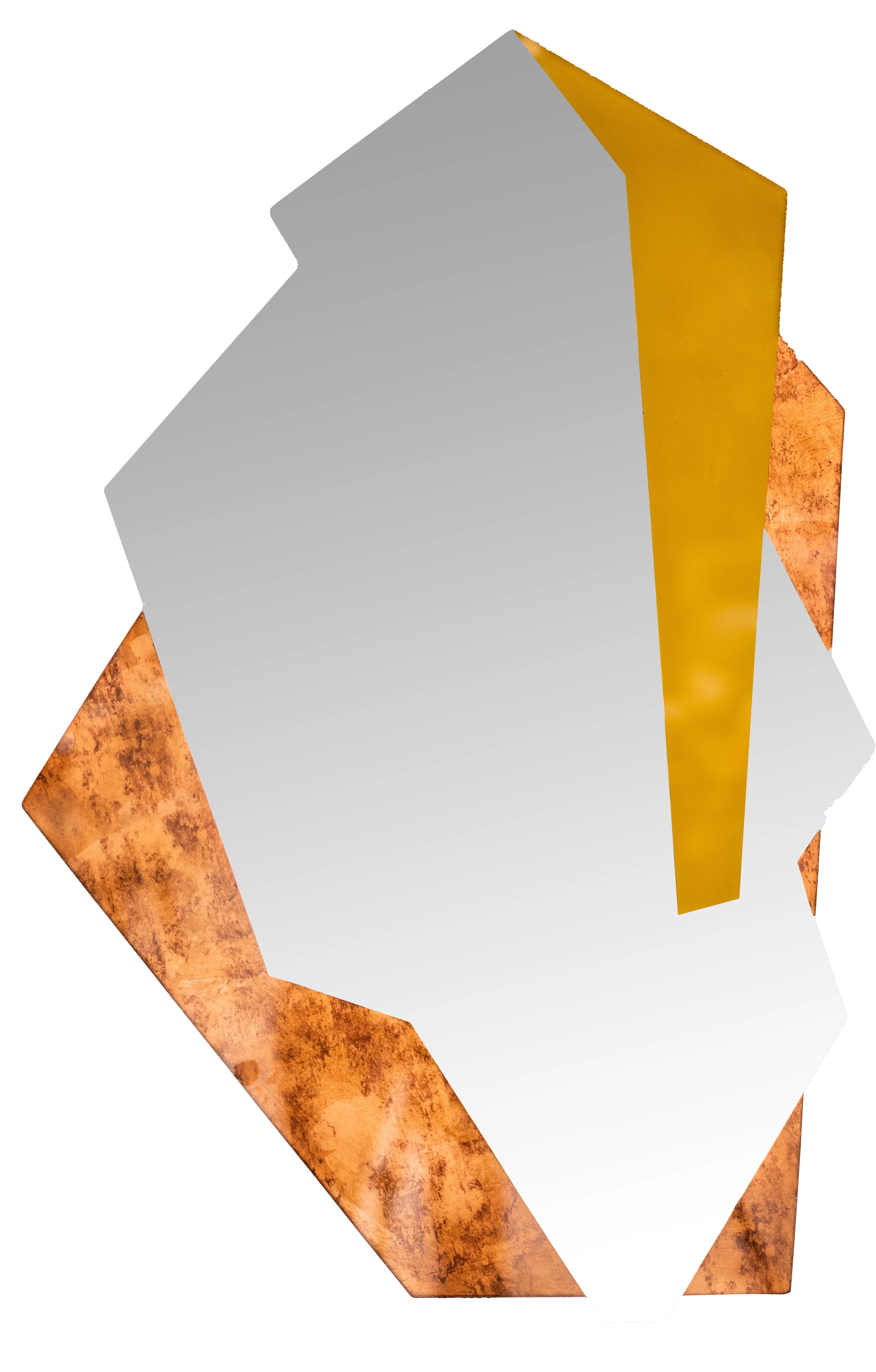 Edgy Abstract Wall Mirror – Bold Design Statement