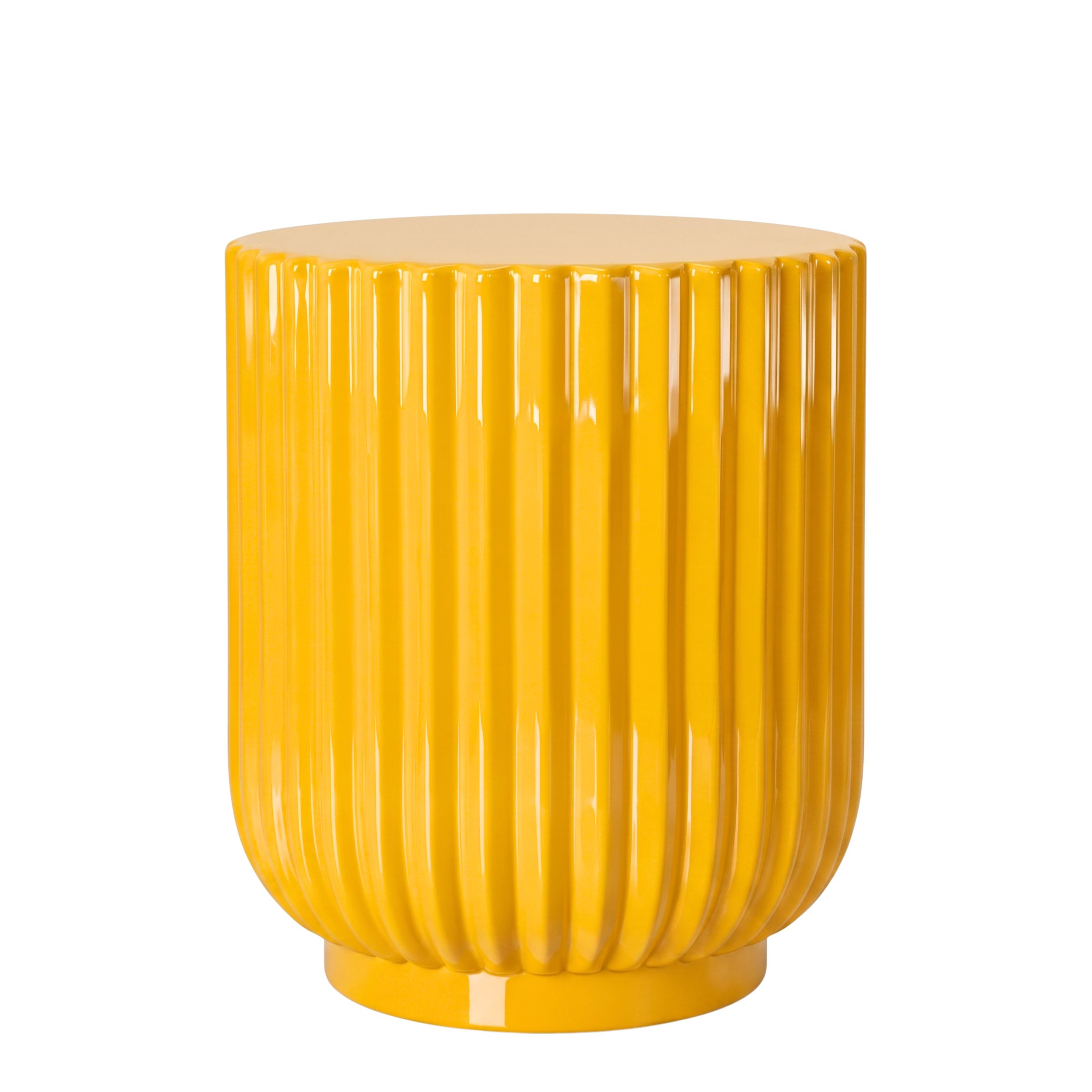Stria Fiberglass Side Table
