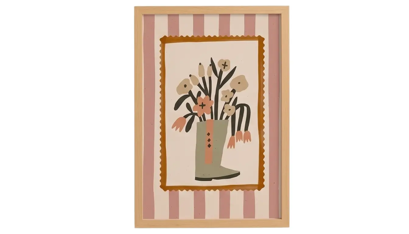 Bloom Boot Wall Art