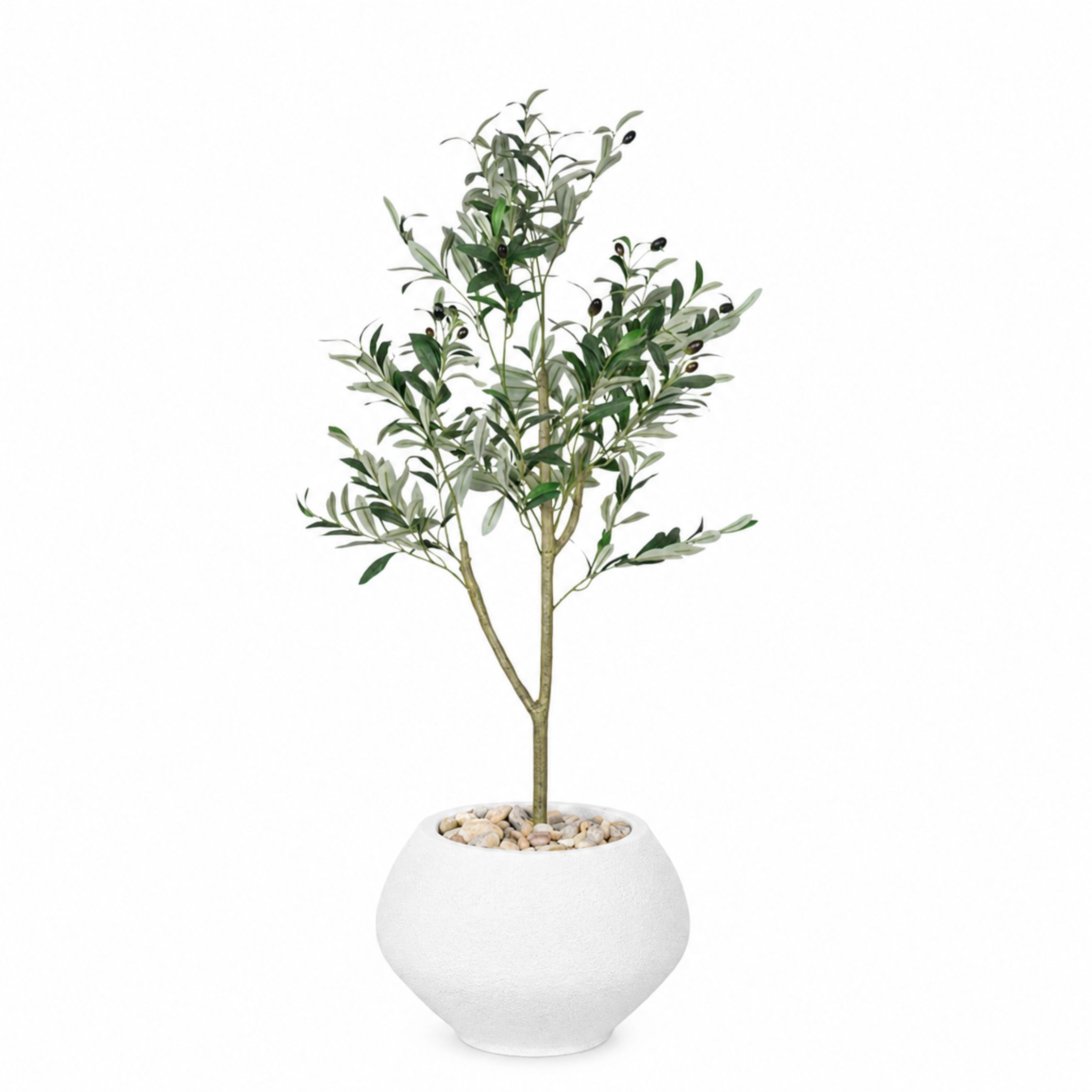 Artificial Olive Tree with Kora Planter Pot