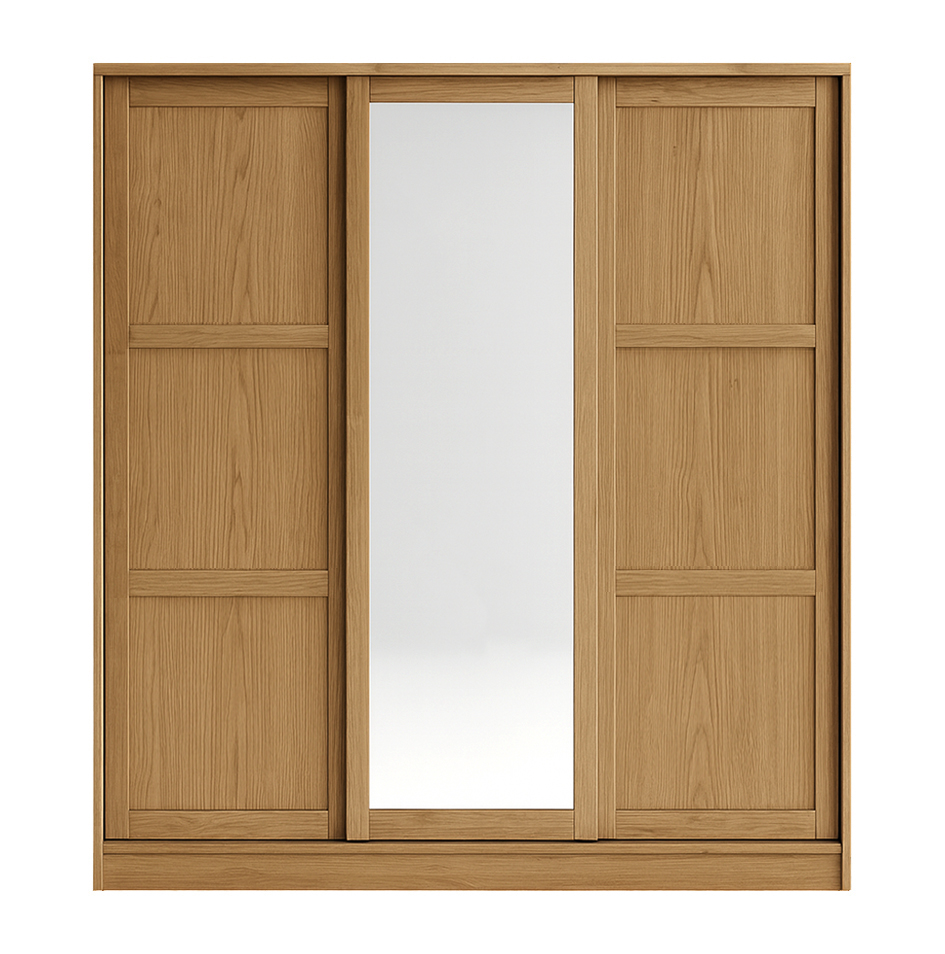 Barn Sliding Wardrobe With Mirror 22
