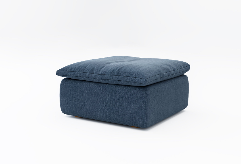 Sink-In Footstool - Polyester Upholstery 3