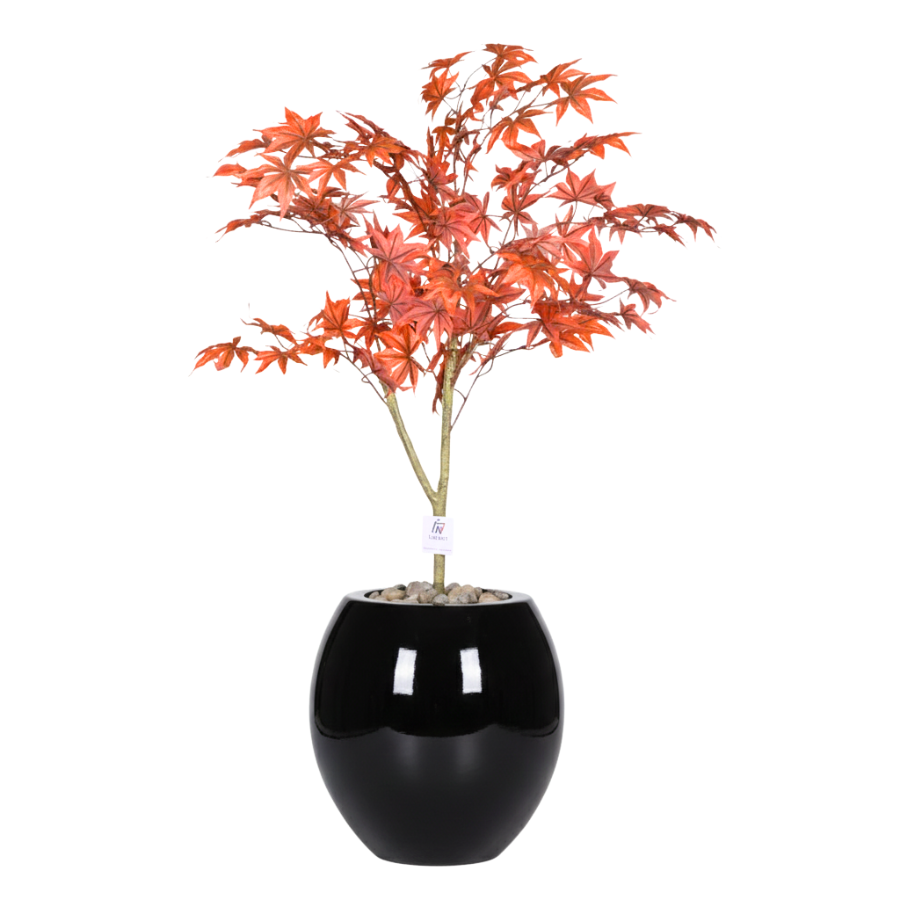 Artificial Red Maple Tree with Pot Pola