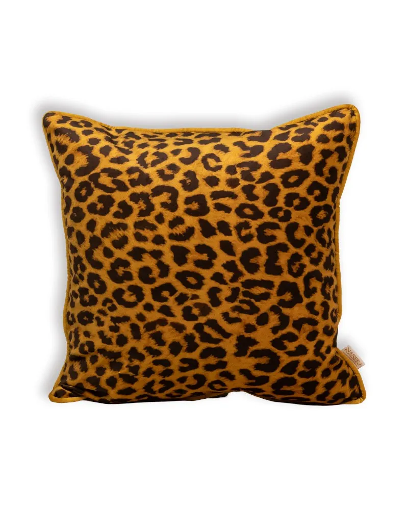 Chocco Leopard (P) Cushion (Brown x Amber) 1