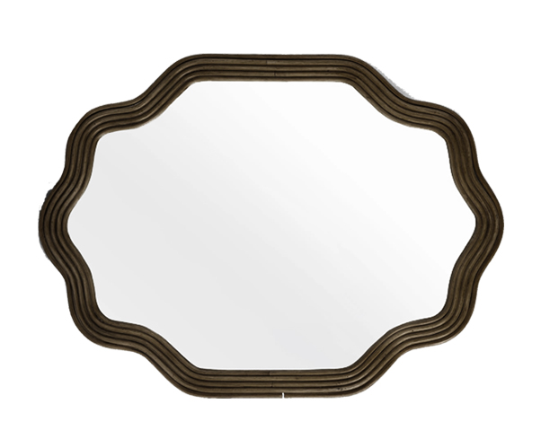 Lia Bamboo Wavy Mirror 10