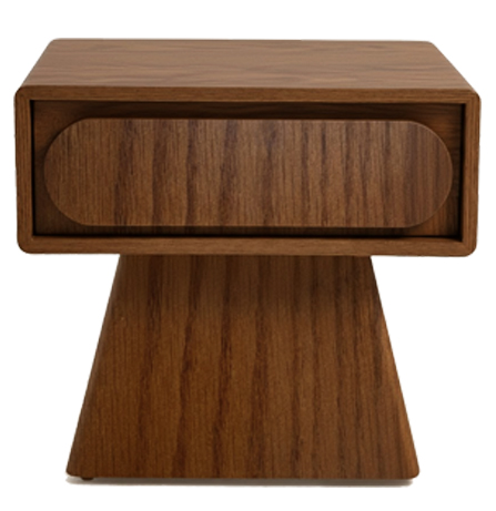 Block Nightstand  - Silver Sands