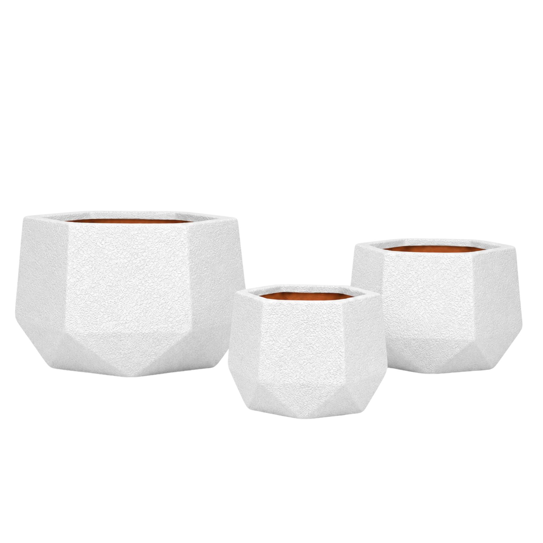 Stellar Fiberglass Planter Set