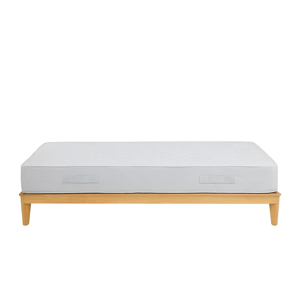 Kye Beech Wood Bed Base With Sleek Legs 33