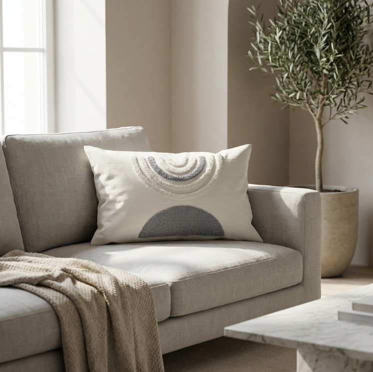 Arc Pattern Handmade Cushion CL-26