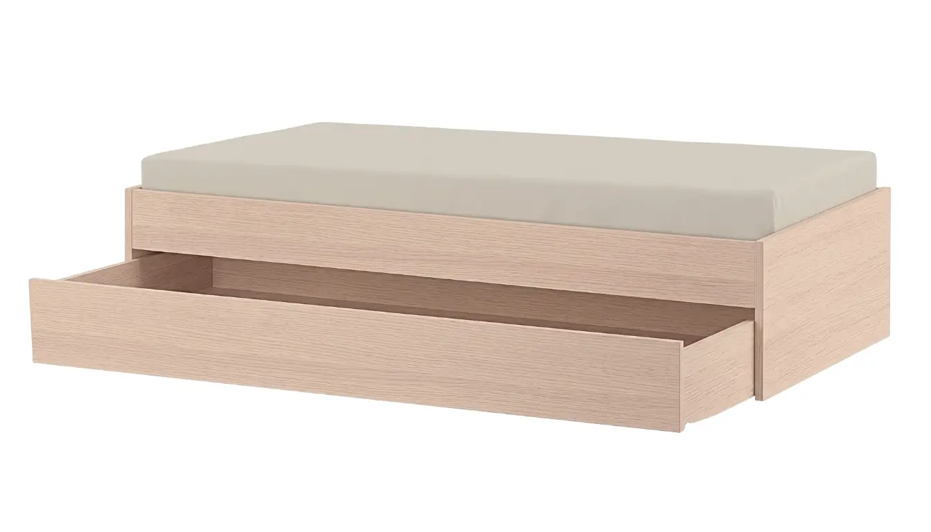 Wooden Bed Box With Pull Out Bed 140