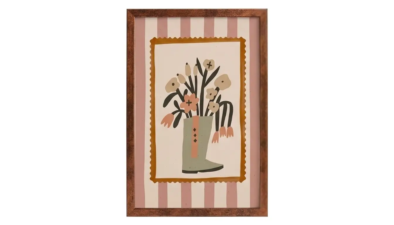 Bloom Boot Wall Art