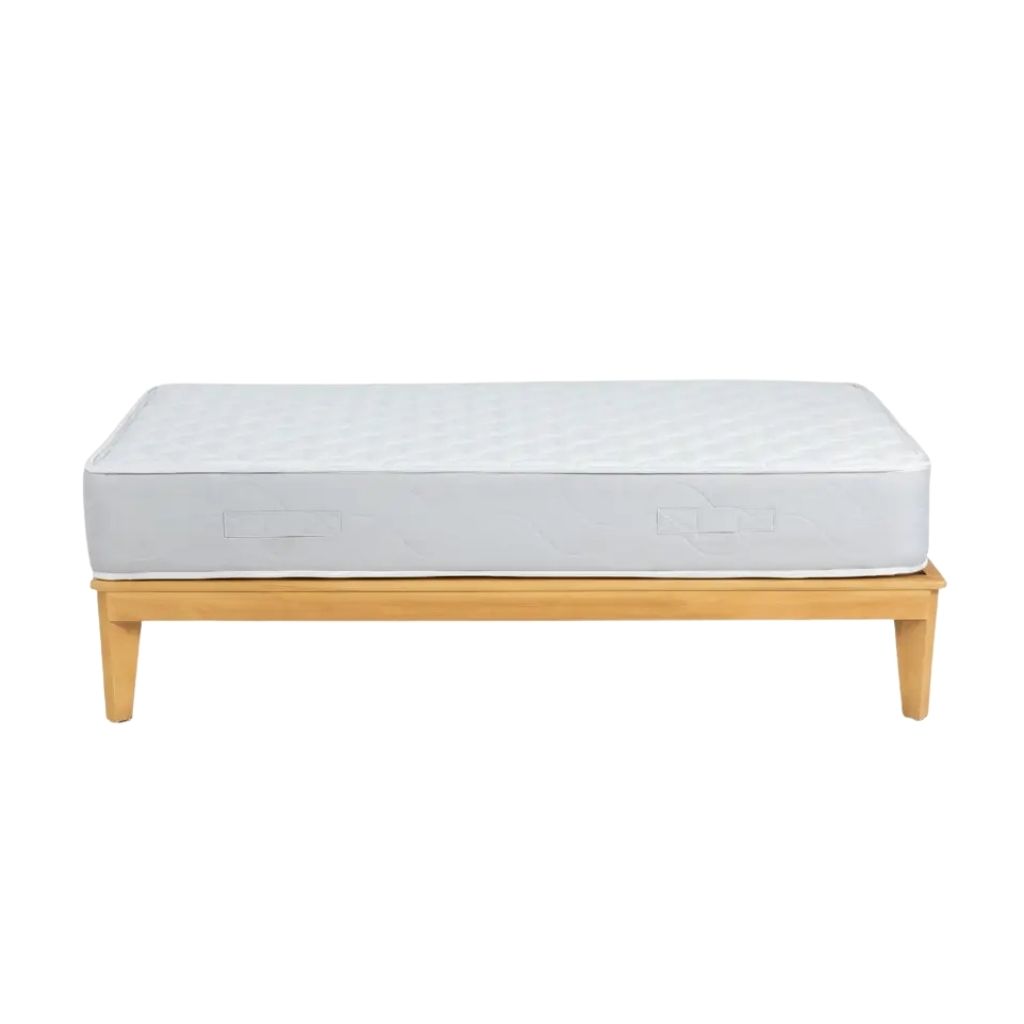 Kye Beech Wood Bed Base With Sleek Legs 14