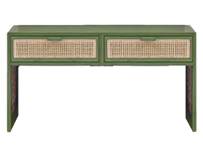 Color Cane Dresser With 2 Drawers 2