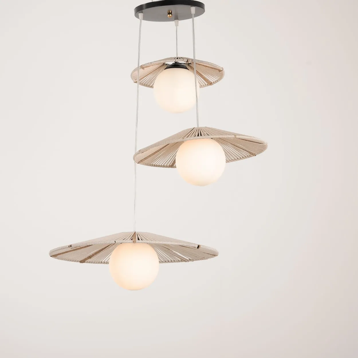 boho Ceiling Lamp- makramya 1