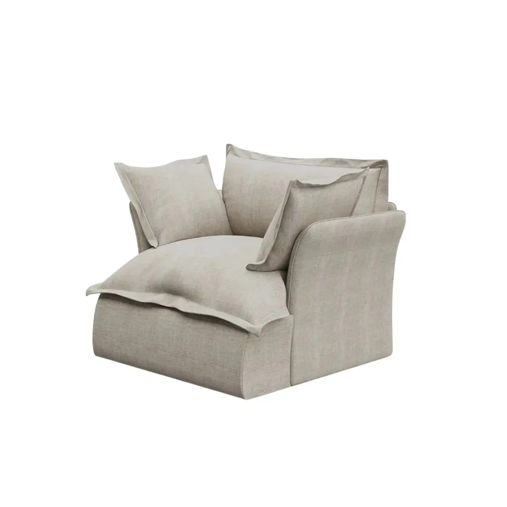 Haven Armchair In Beech Wood & Fully Upholstered Body 4