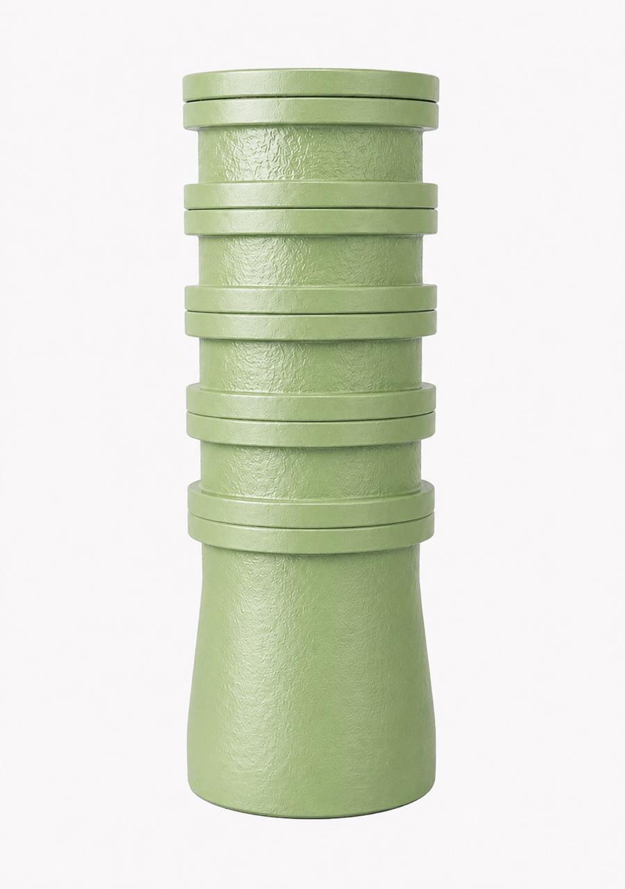 Top-Down Ribbed Vase
