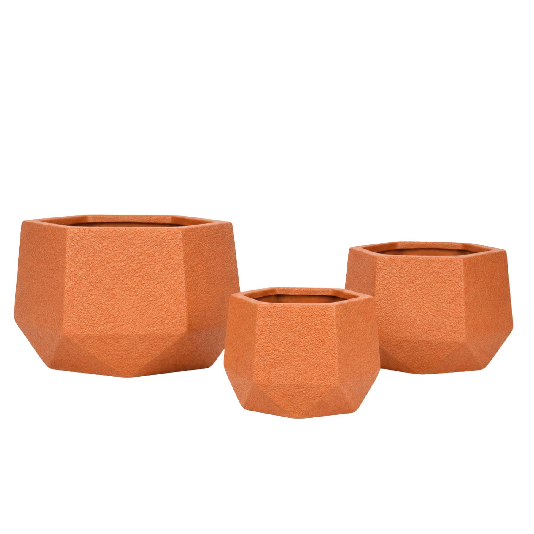 Stellar Fiberglass Planter Set