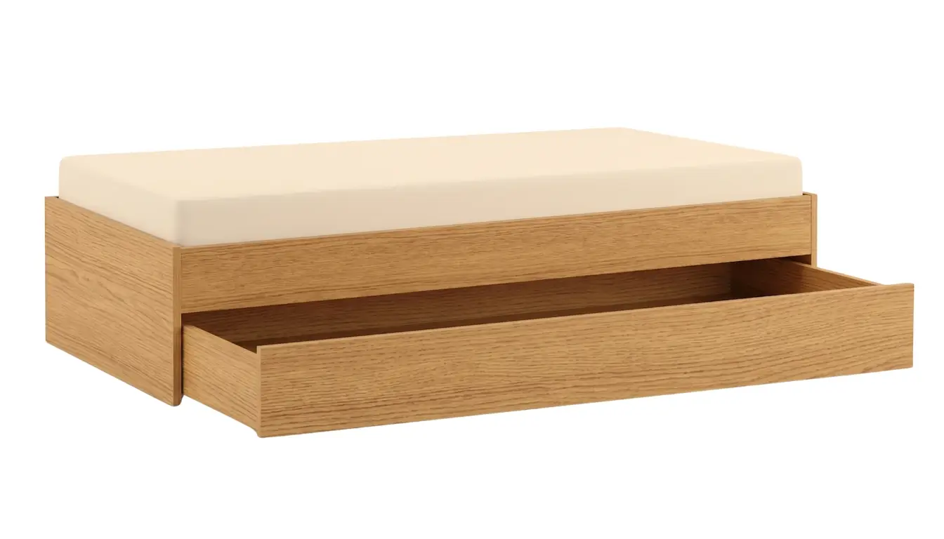 Wooden Bed Box With Pull Out Bed 140