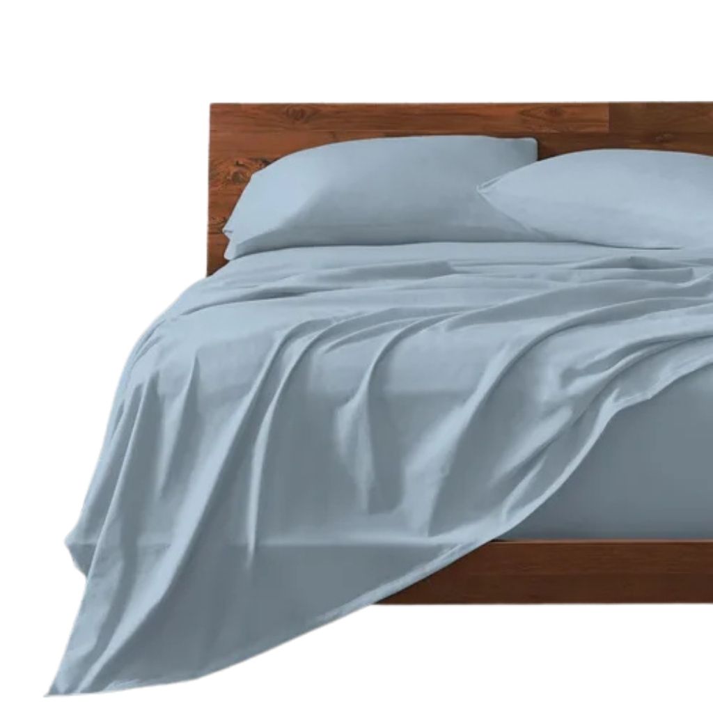 3-Piece Flat Sheet Set - Seersucker Plain 12