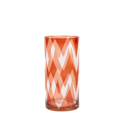 Chevron Light Mahogany Vase 2