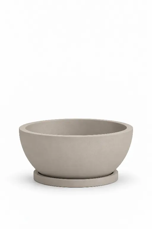Orbit Bowl Fiberglass Planter