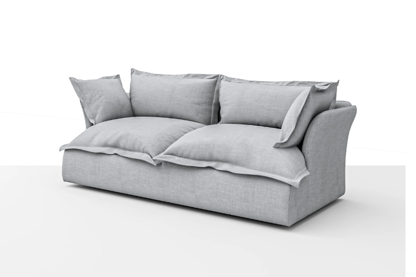 Haven 2 Seater Sofa With Relaxed Cushioned Design 1