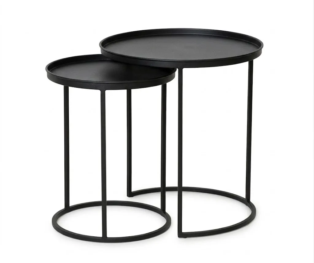 Atik Side Table AG1006 - Sturdy Metal Frame