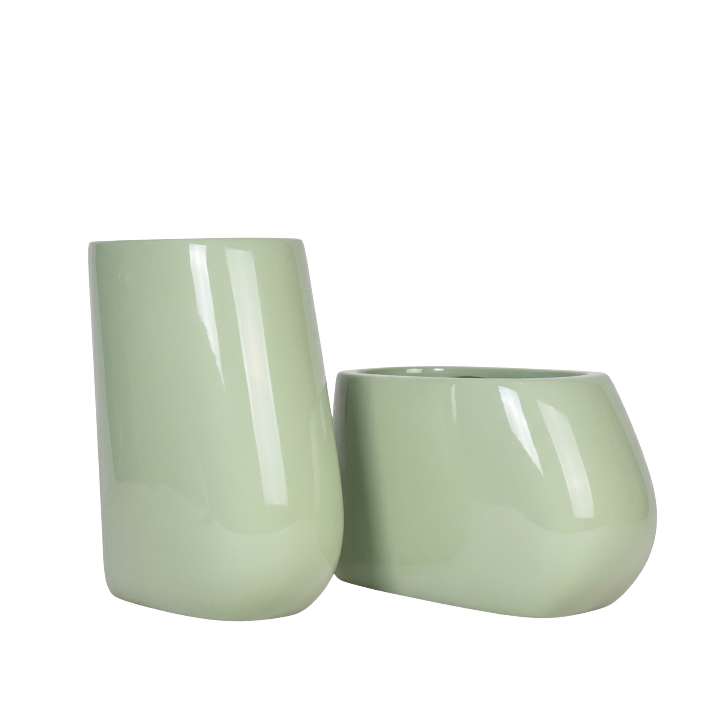 Sway Duo Fiberglass Planter Set