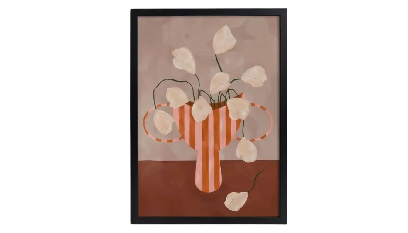 Striped Bloom Wall Art