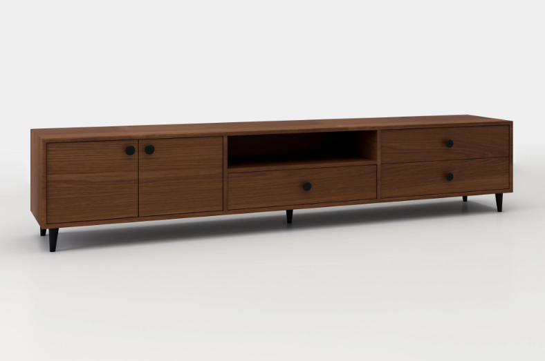 Bendita TV Unit In MDF - Storage Units & Metal Handles 3
