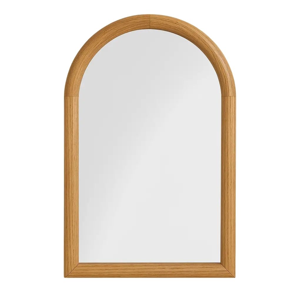 Abby Small Wooden Arch Wall Mirror 5
