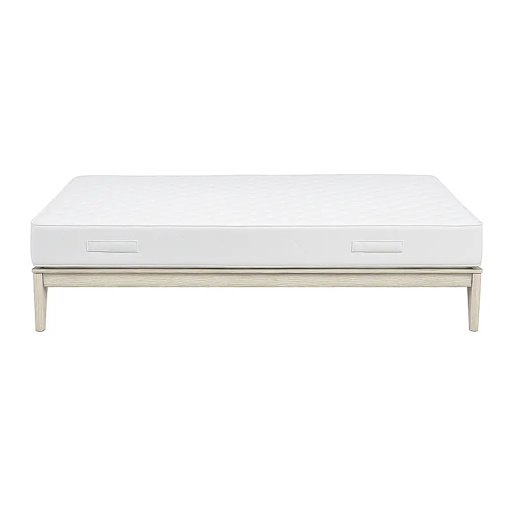 Kye Beech Wood Bed Base With Sleek Legs 36
