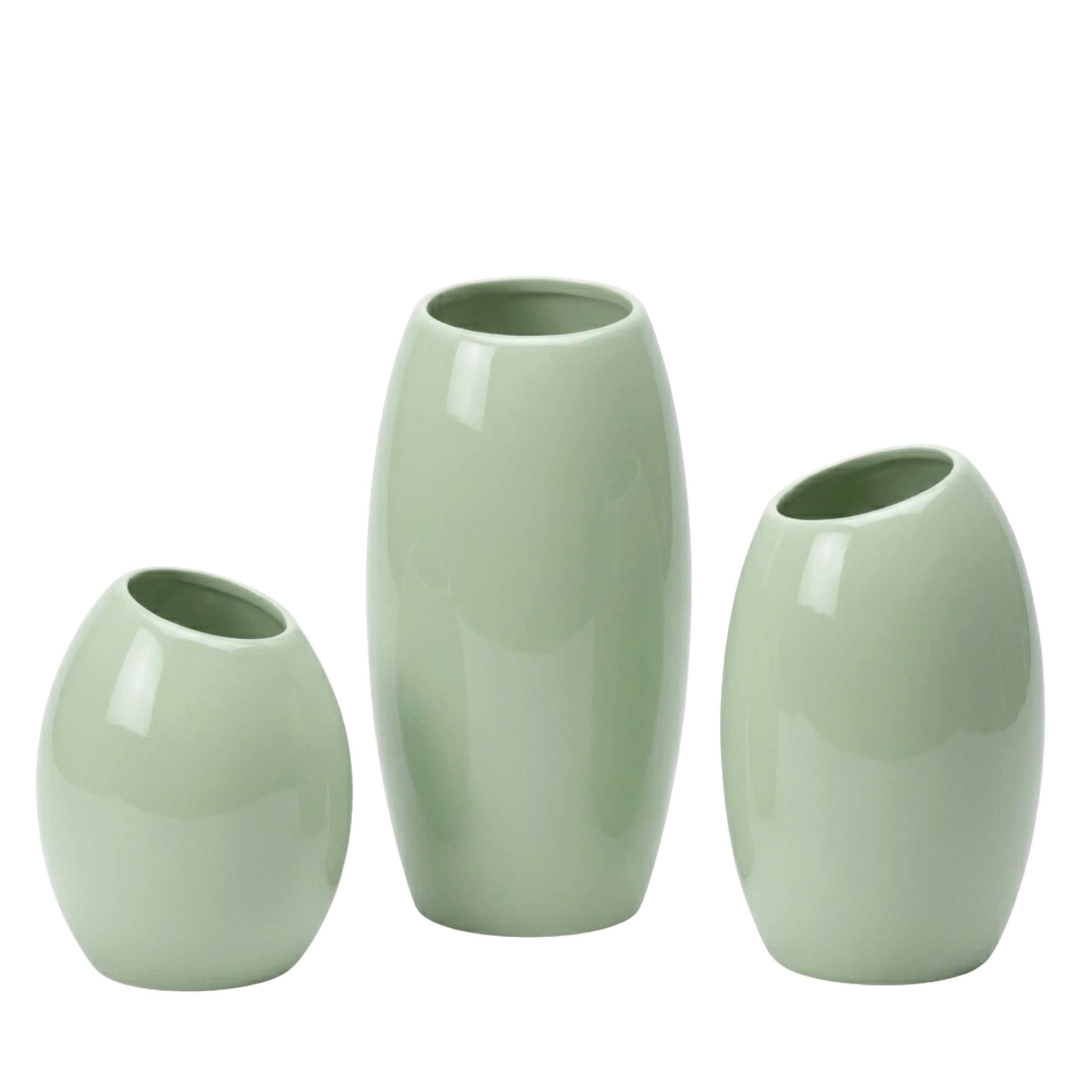 Edge Trio Fiberglass Planter Set