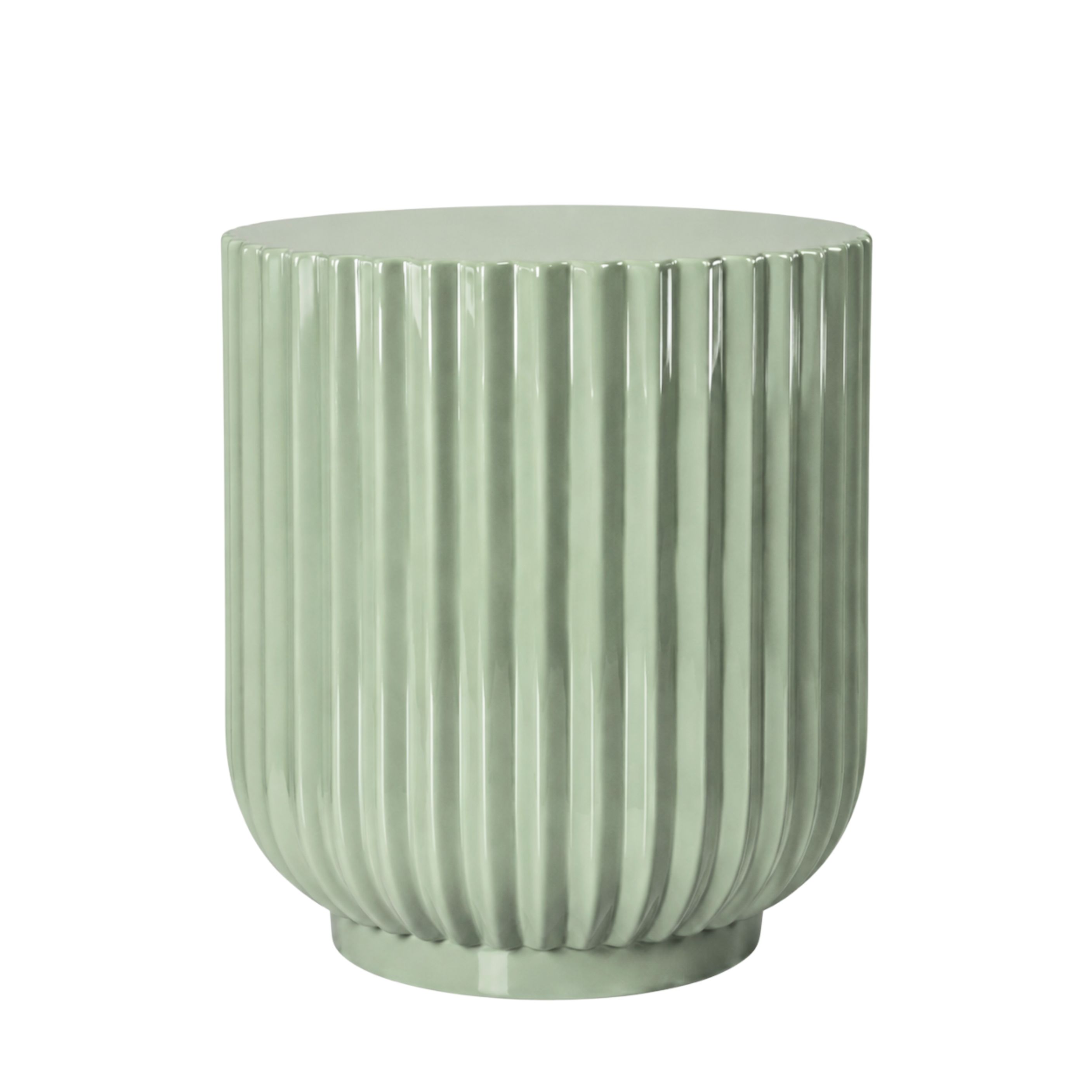 Stria Fiberglass Side Table