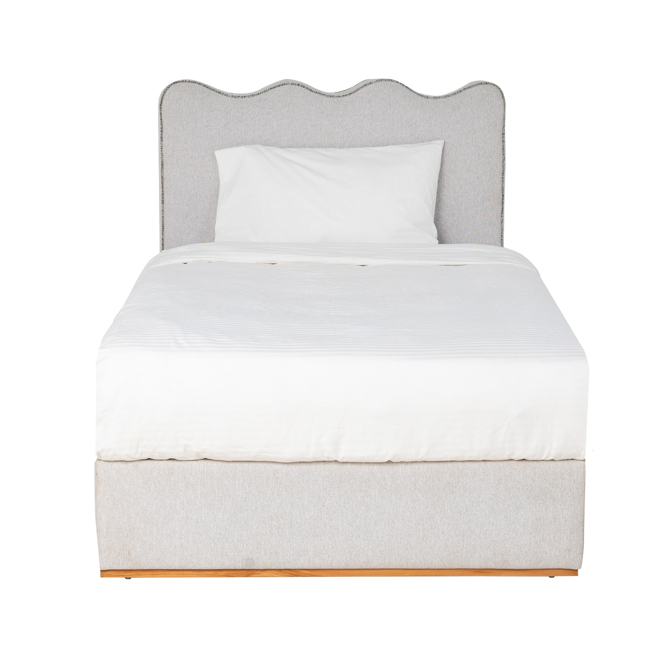 Waves Bed Fully Upholstered 3