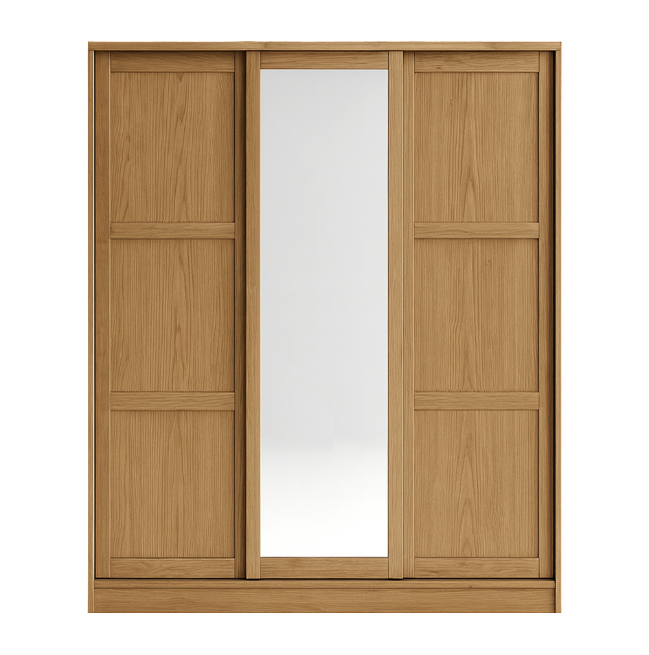 Barn Sliding Wardrobe With Mirror 19