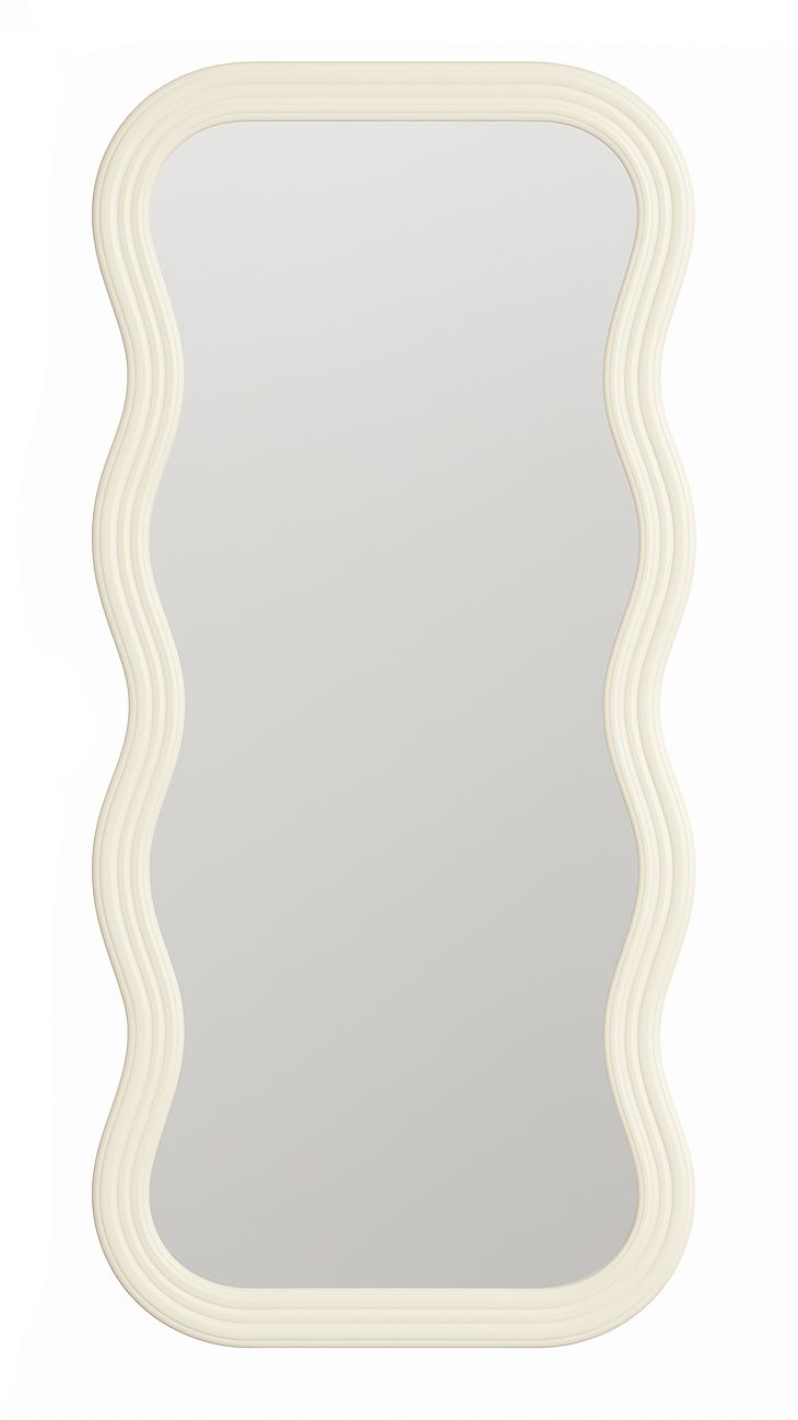 Ripple Full-Length Mirror – Modern Wavy Frame Design 2