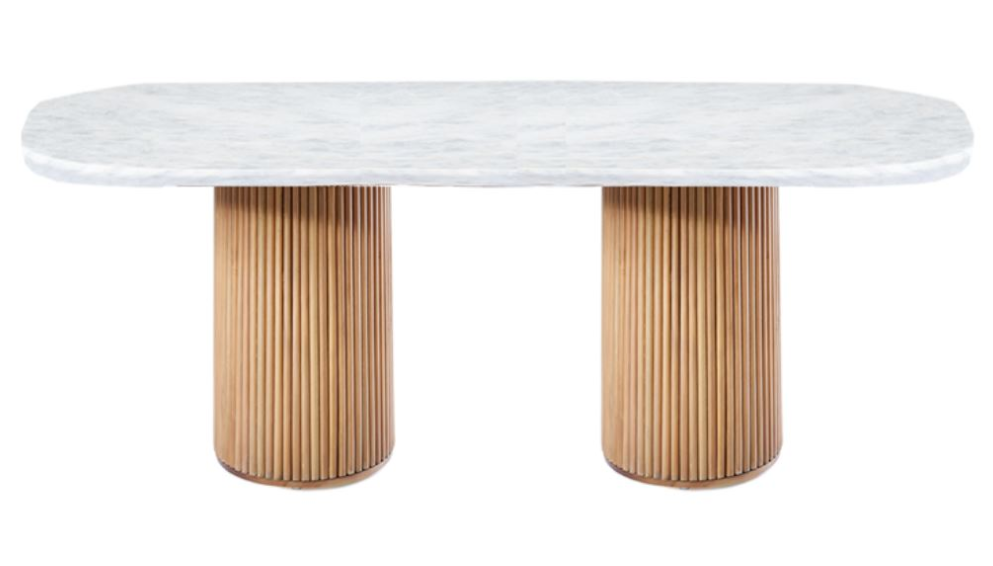 Fluted Marble Dining Table 1