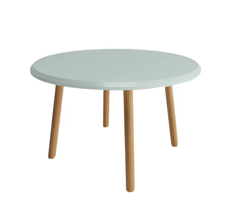 ترابيزة مستديرة من خشب الزان \العزيزي مع أرجل مائلة