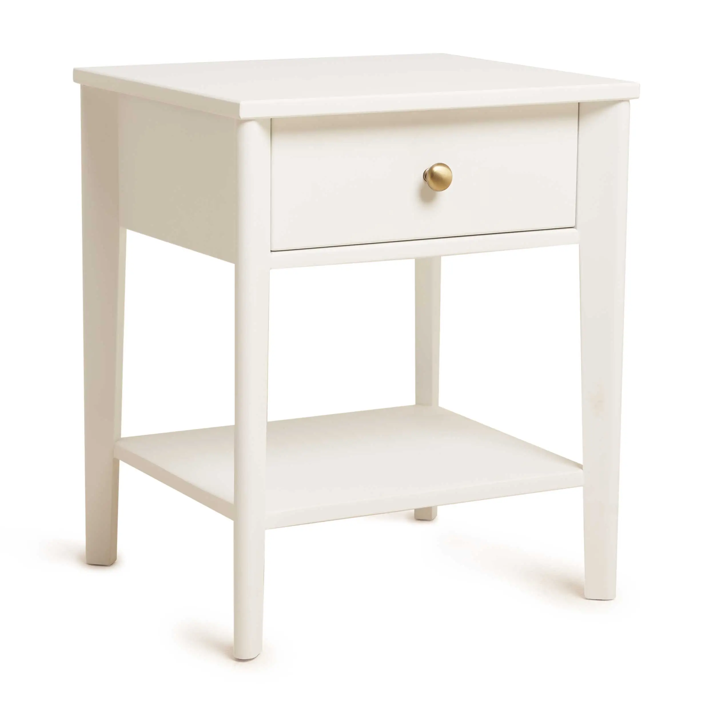 Lila Night stand With Oak Veneer & Brass Handle 6
