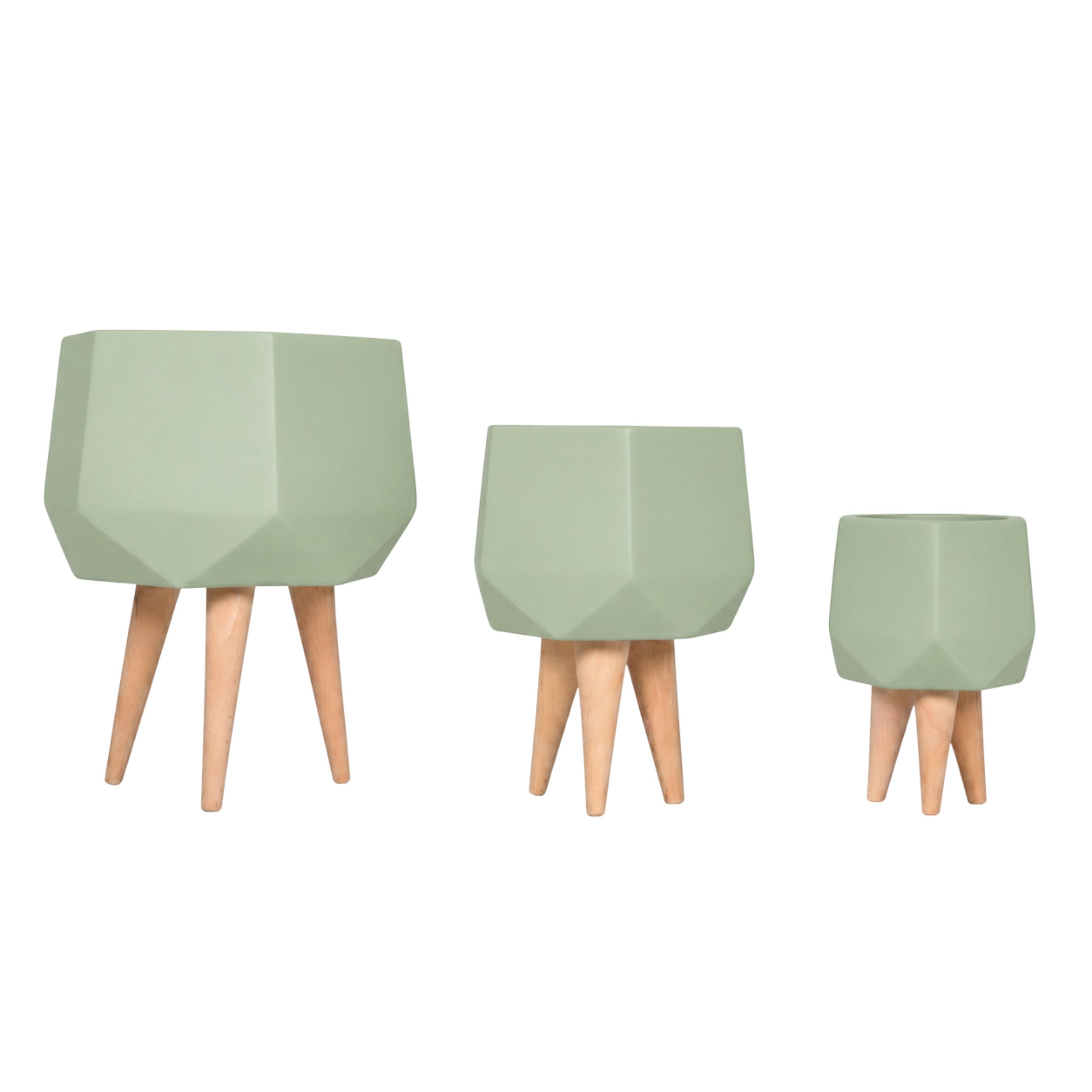 Sila Fiberglass Planter Set