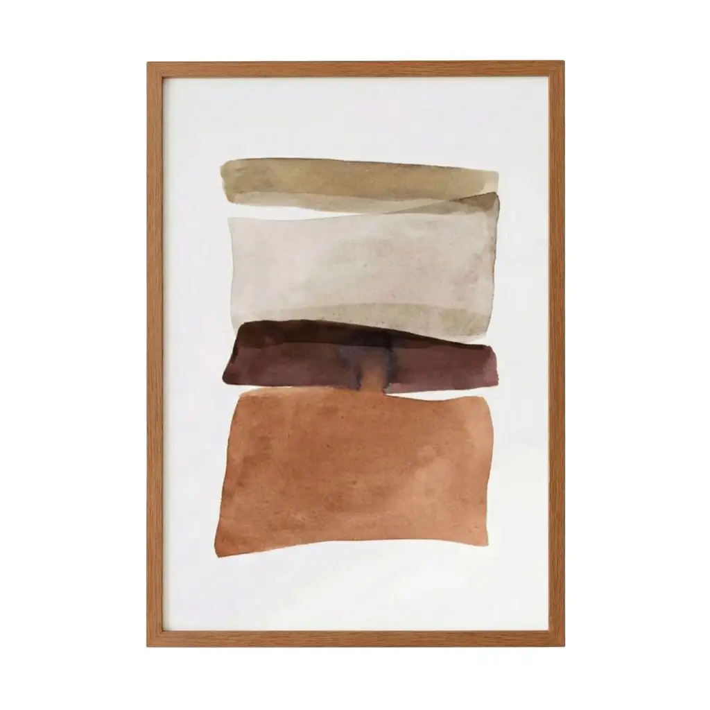 لوحة تجريدية مطبوعة ريمال