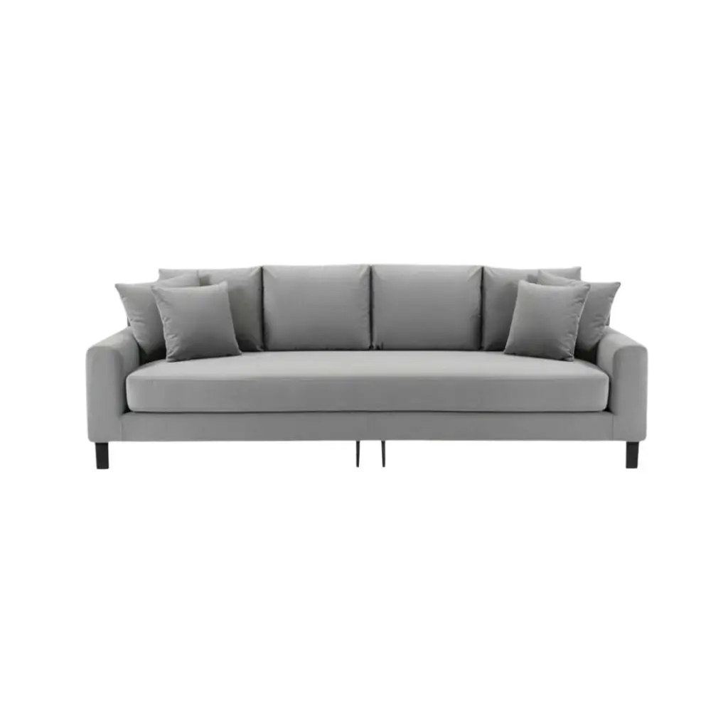 Alenny Three-Seater Couch With Sleek Black Legs