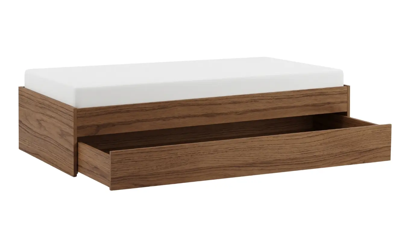 Wooden Bed Box With Pull Out Bed 140