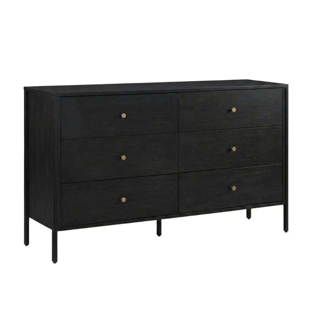 Le Noir Chest Of Drawers - Solid Oak Wood & Oak Veneer 2